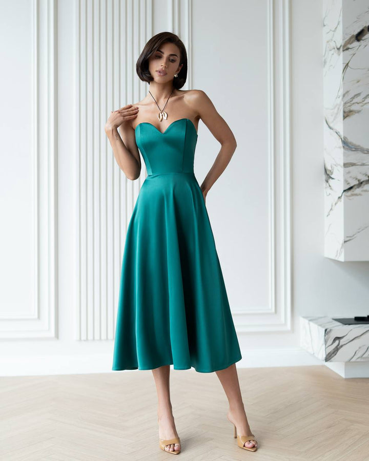 Emerald dress “Andreja”