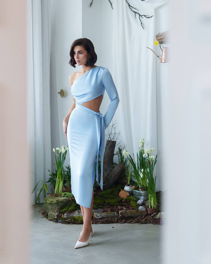 Blue midi dress “Charm”