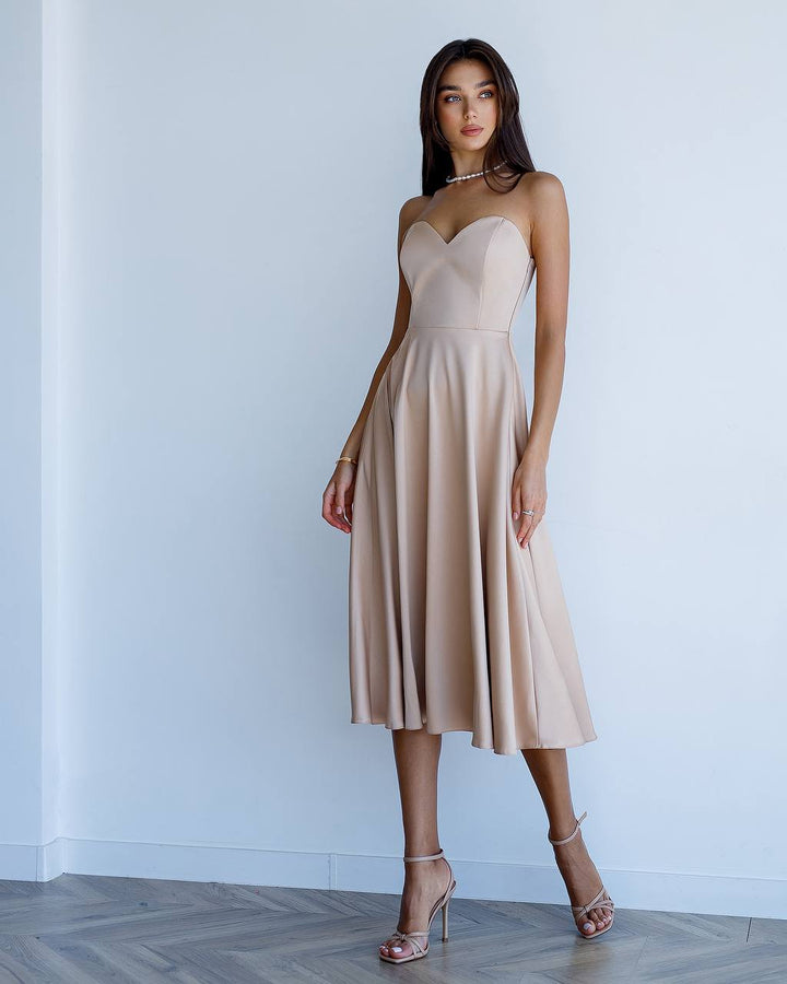 Sand color dress “Andreja”