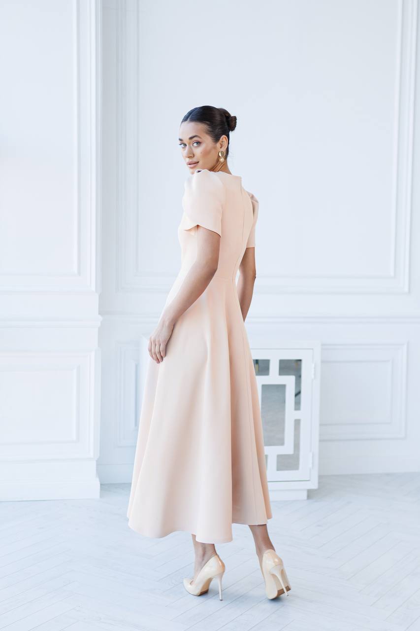 Smėlio spalvos suknelė "Ameta"