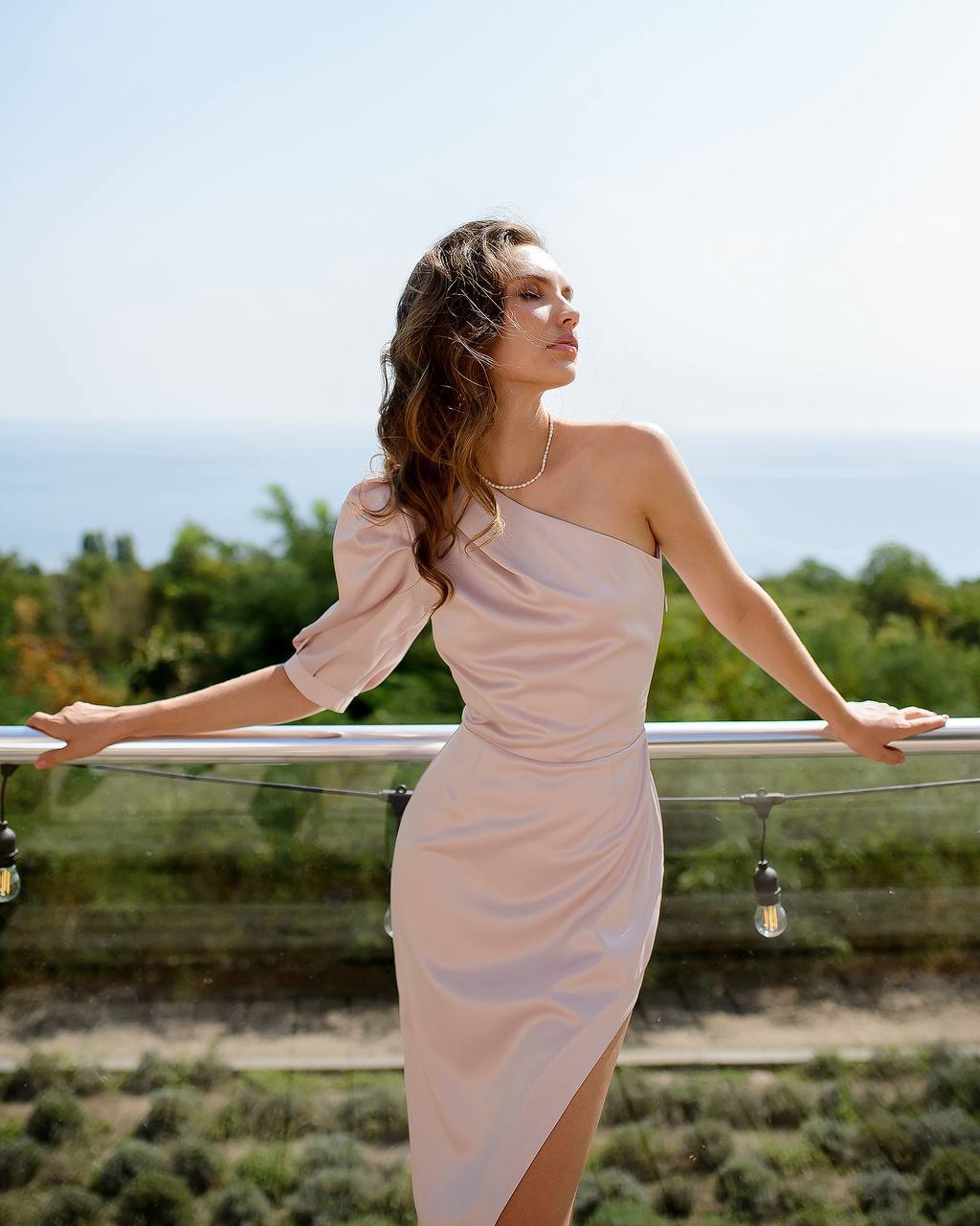 Pink midi dress “Luxe blush”