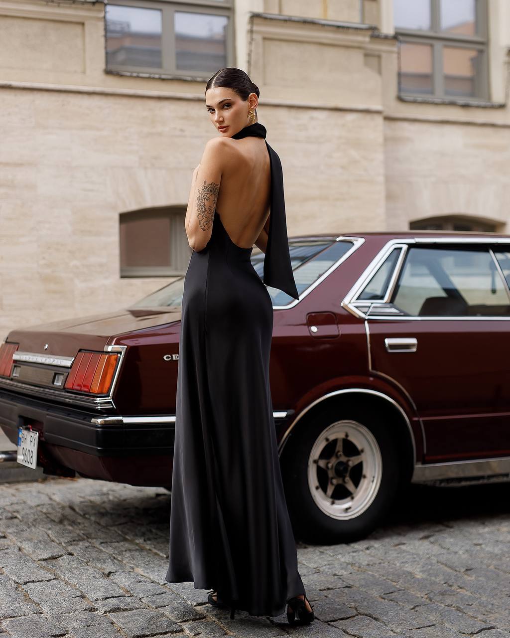 Black maxi dress “Latera”