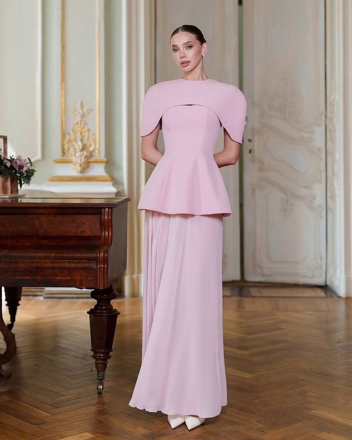 Trijų dalių rožinė suknelė „Ratena“