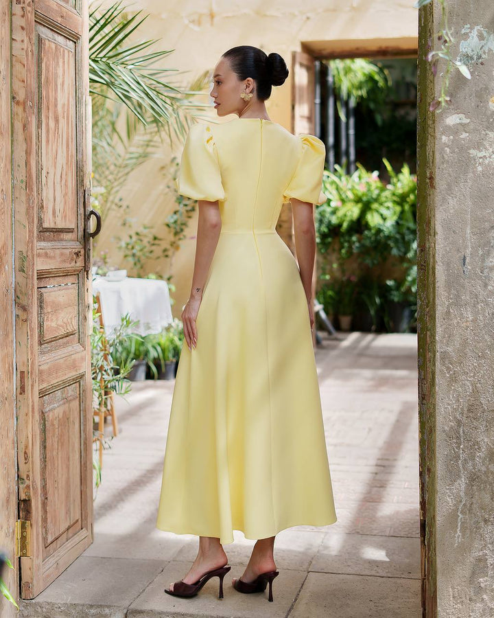 Geltona suknelė „Leja“
