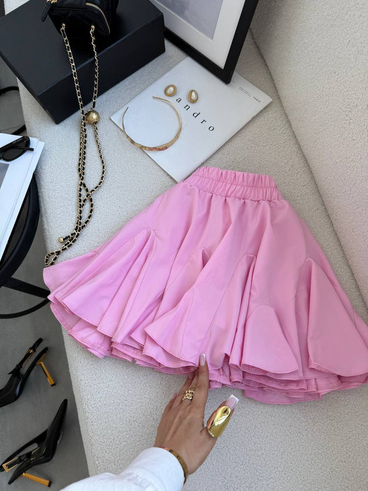 Pink skirt-shorts “Melania”