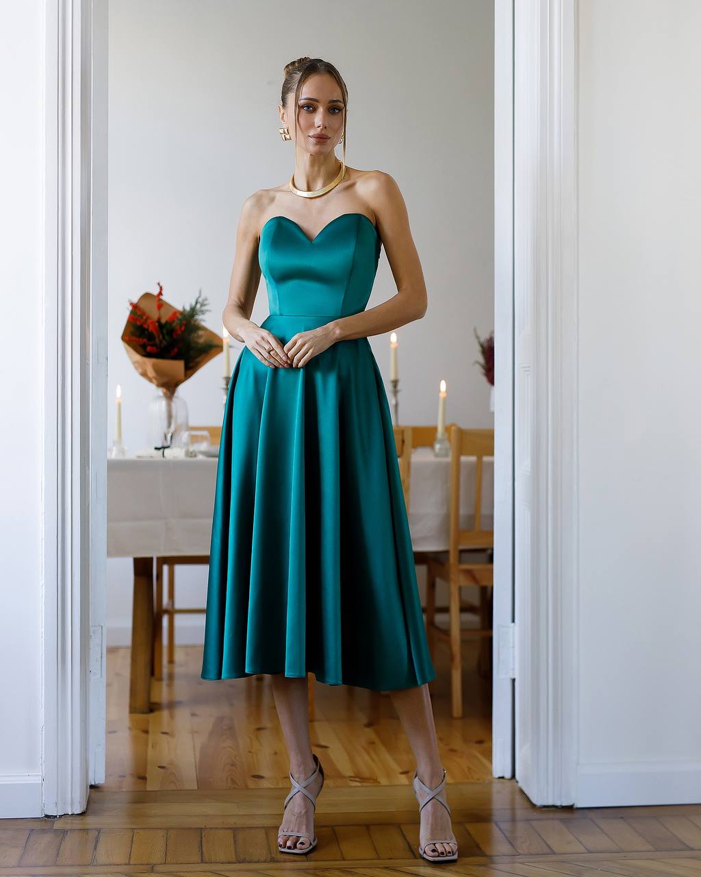 Emerald dress “Andreja”