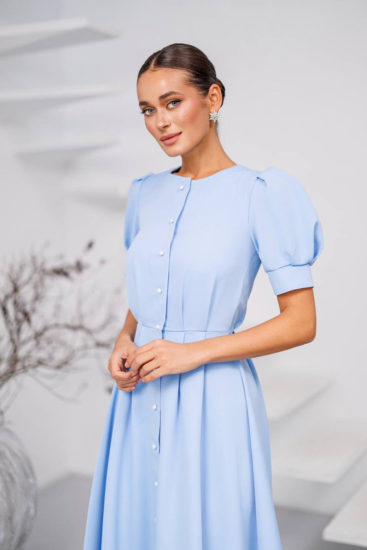 Blue midi dress “Skyward”