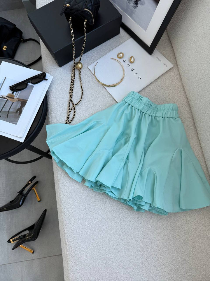 Mint color skirt-shorts “Melania”
