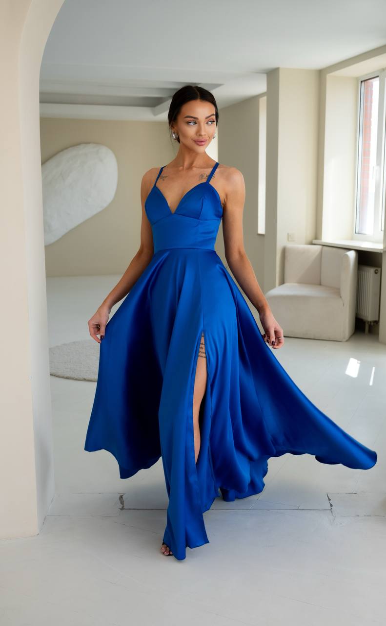 Long blue dress “Datela”