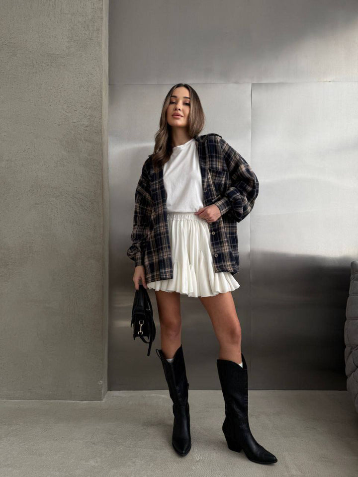 Milky white skirt “Marta”