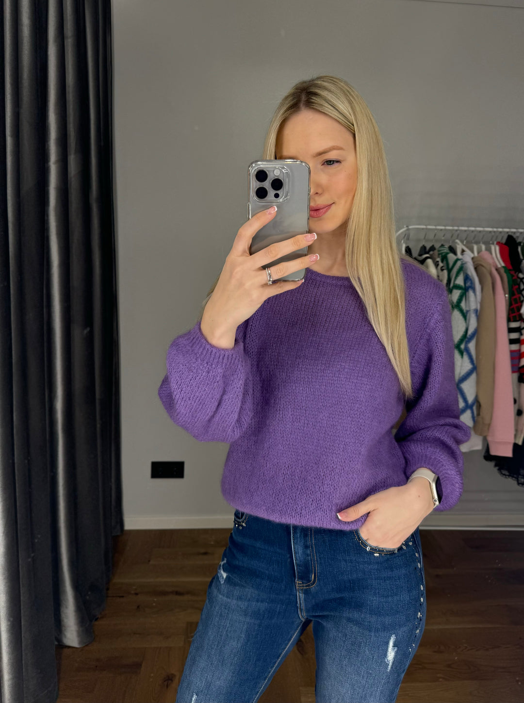 Mohair sweater “Levander dream”