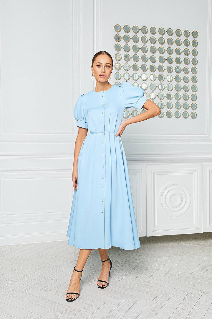 Blue midi dress “Skyward”