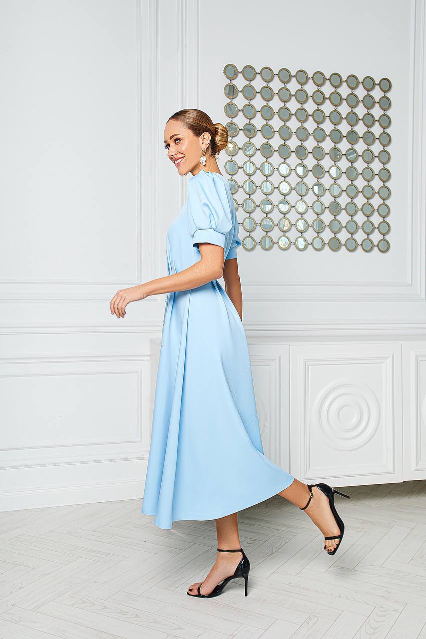 Blue midi dress “Skyward”