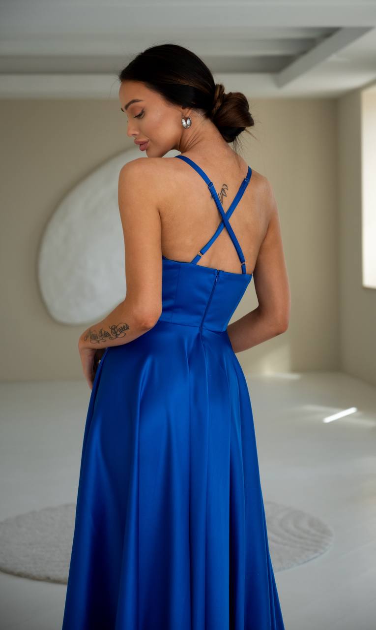 Long blue dress “Datela”