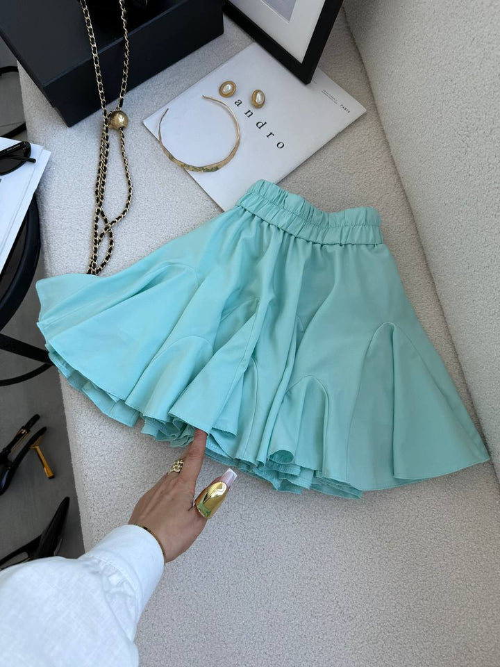 Mint color skirt-shorts “Melania”
