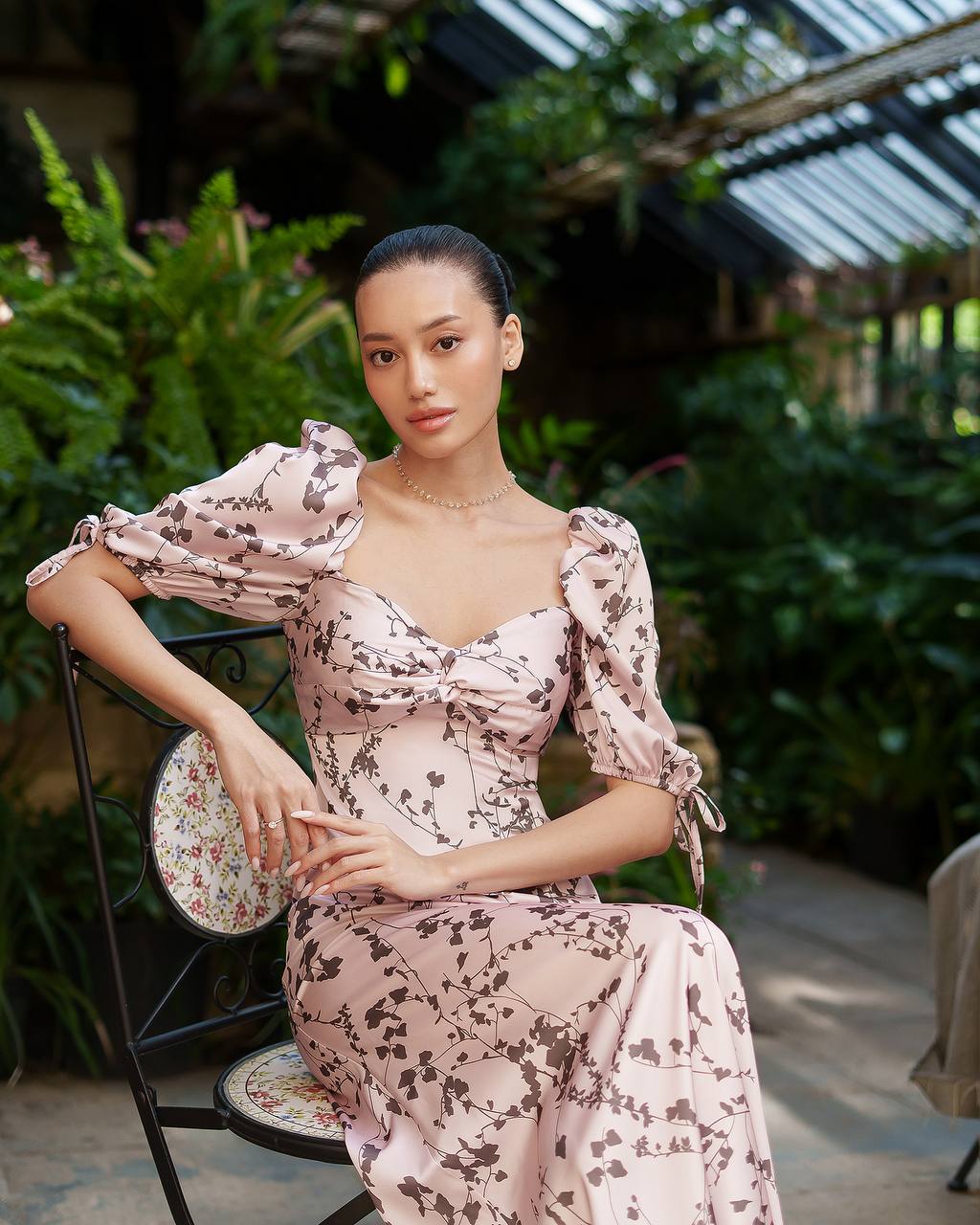 Rožinė suknelė „Satila“