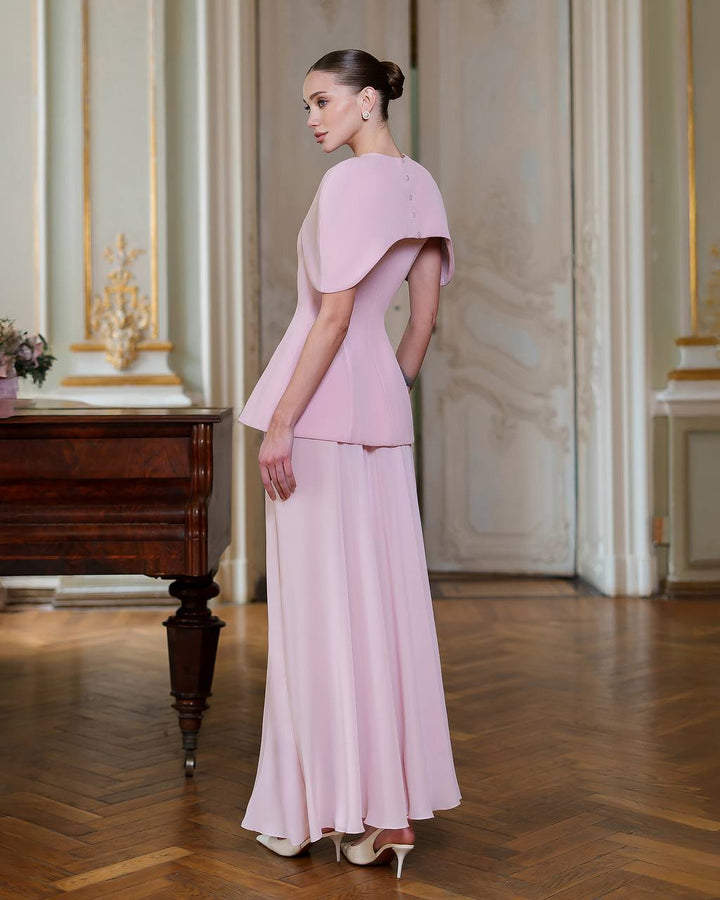 Trijų dalių rožinė suknelė „Ratena“