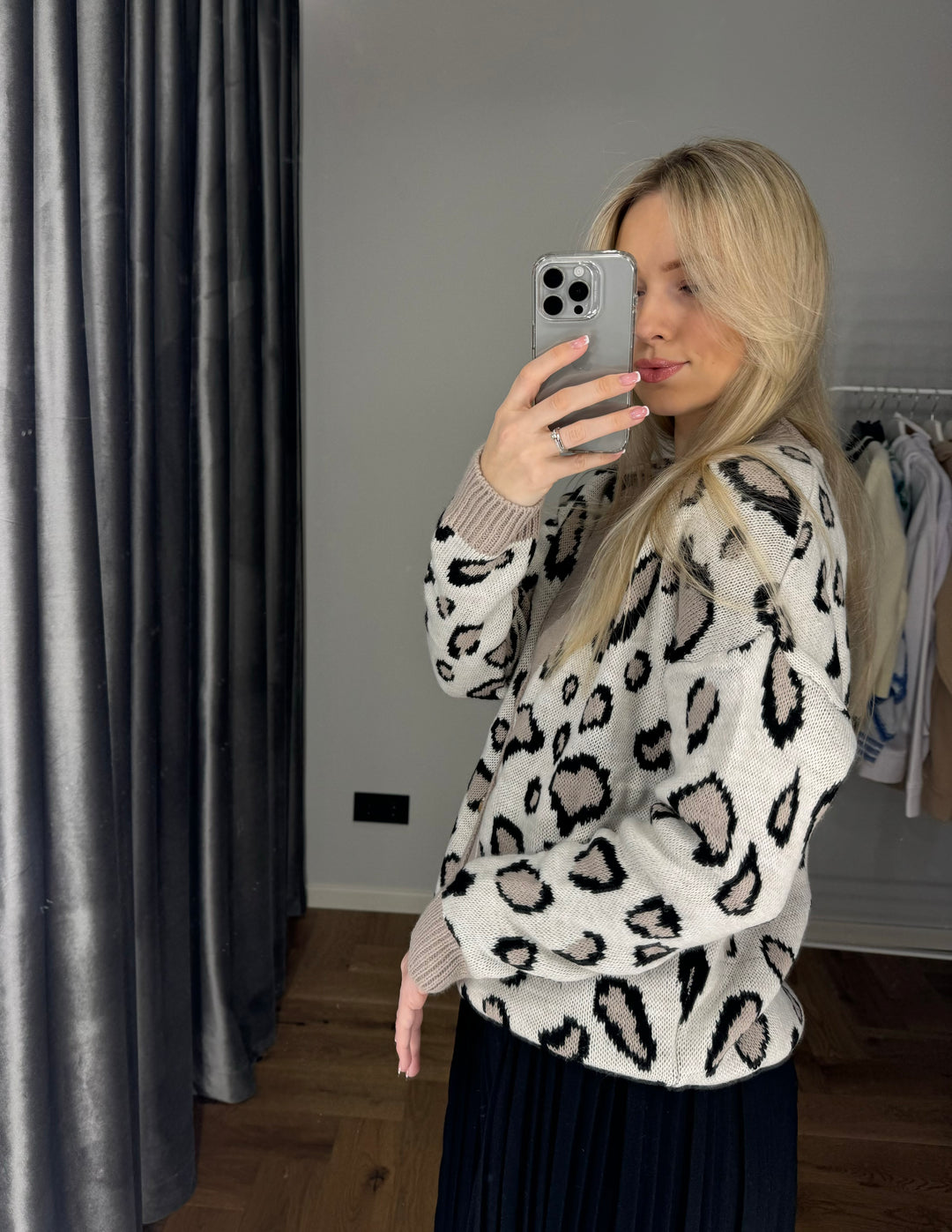 Cardigan "Luxe leo beige"