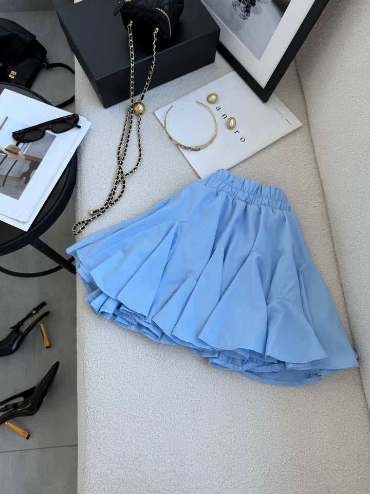 Blue skirt-shorts “Melania”