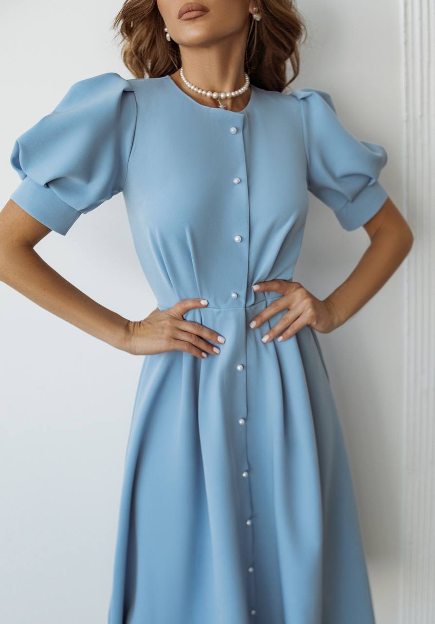 Blue midi dress “Skyward”