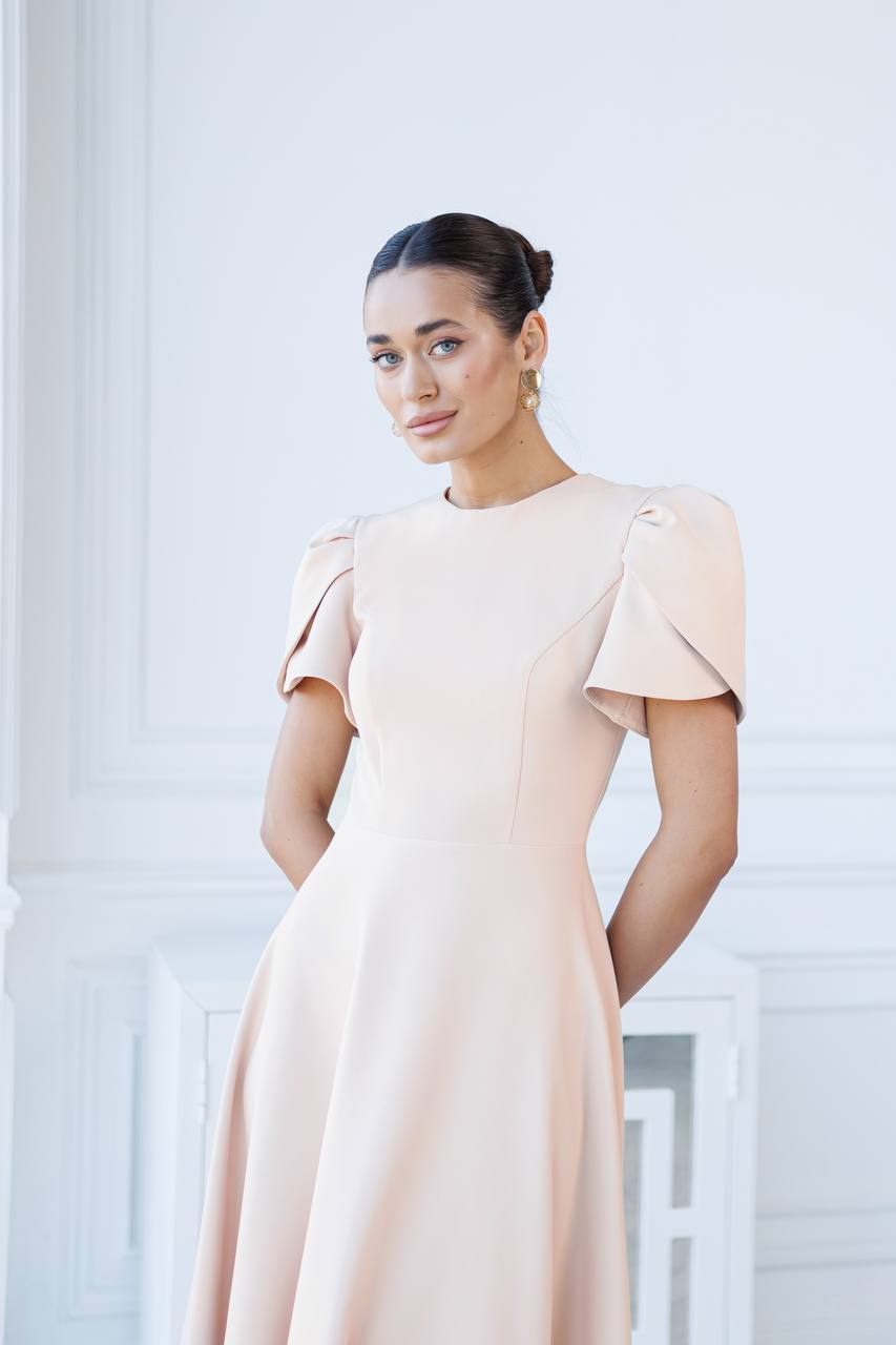 Smėlio spalvos suknelė "Ameta"