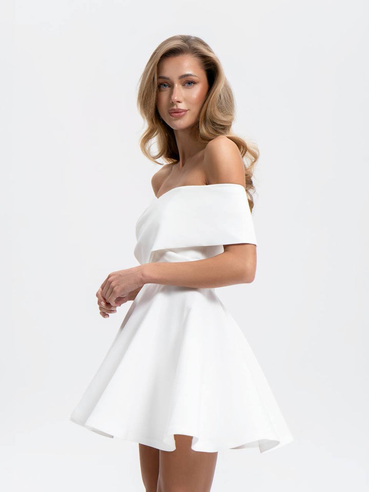 White mini dress “Aurora”