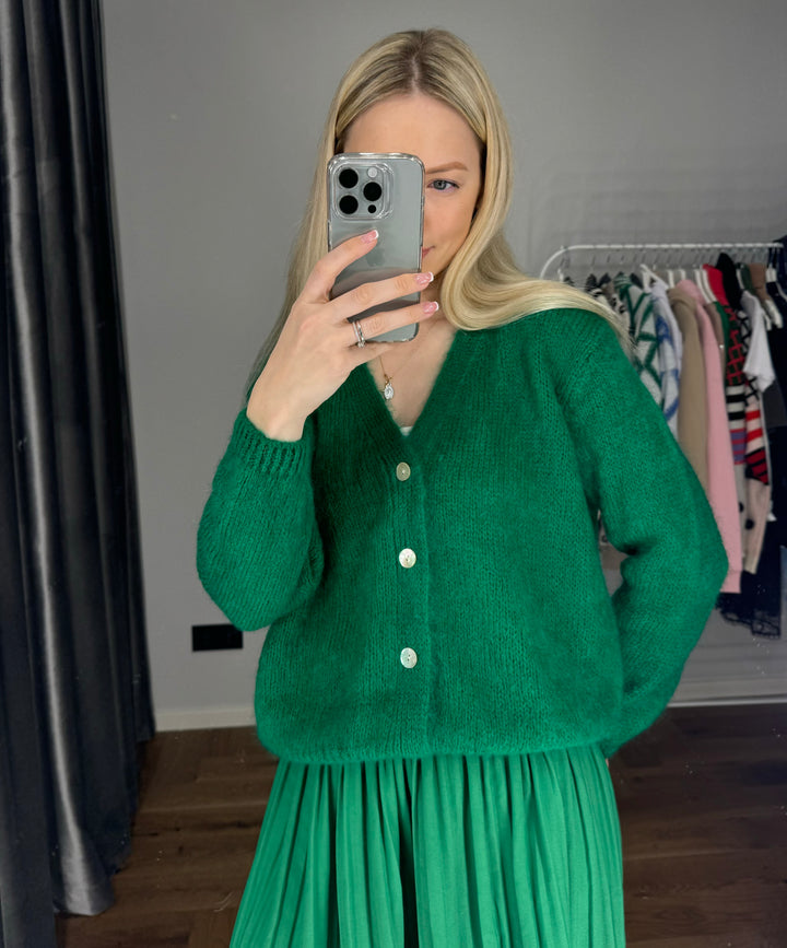 Moheros megztinis "Emerald"