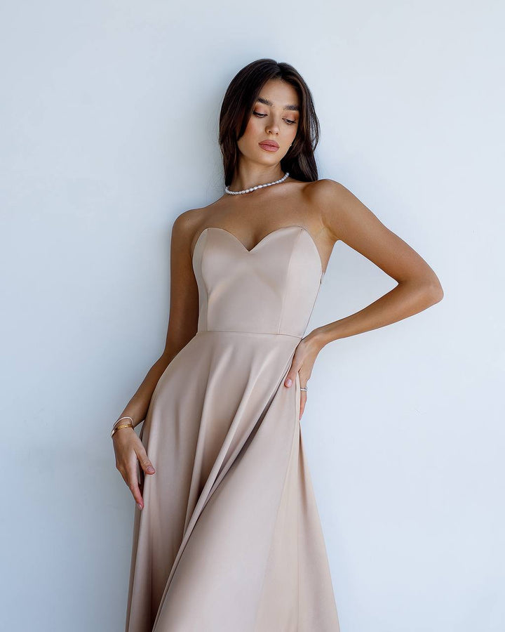 Sand color dress “Andreja”