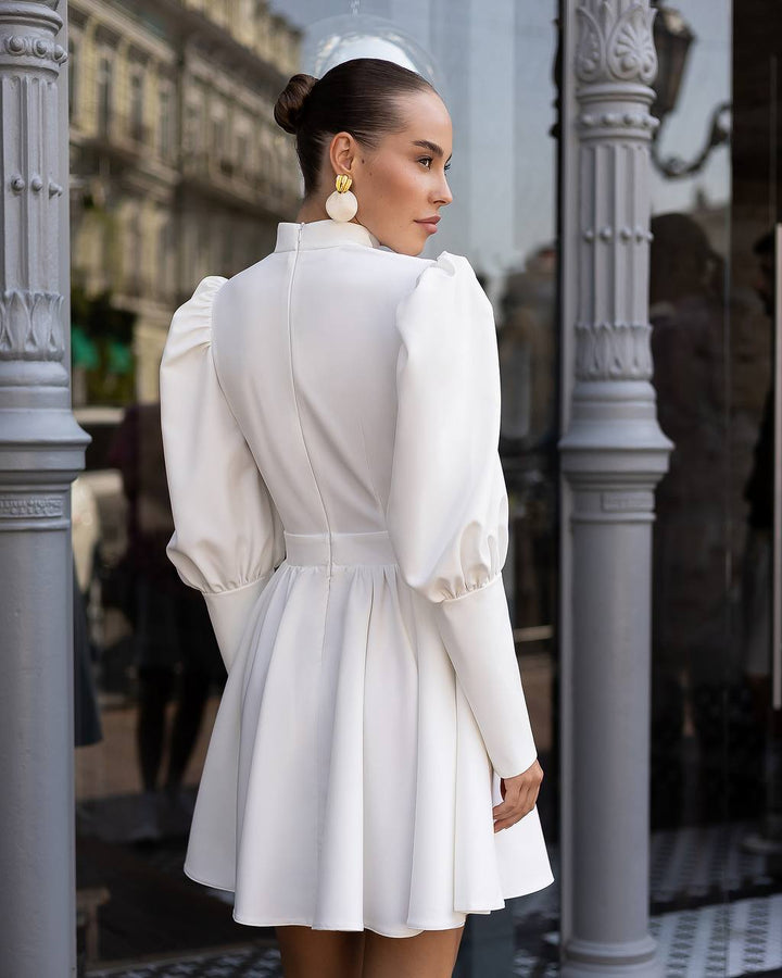 White long sleeve dress “Verona”