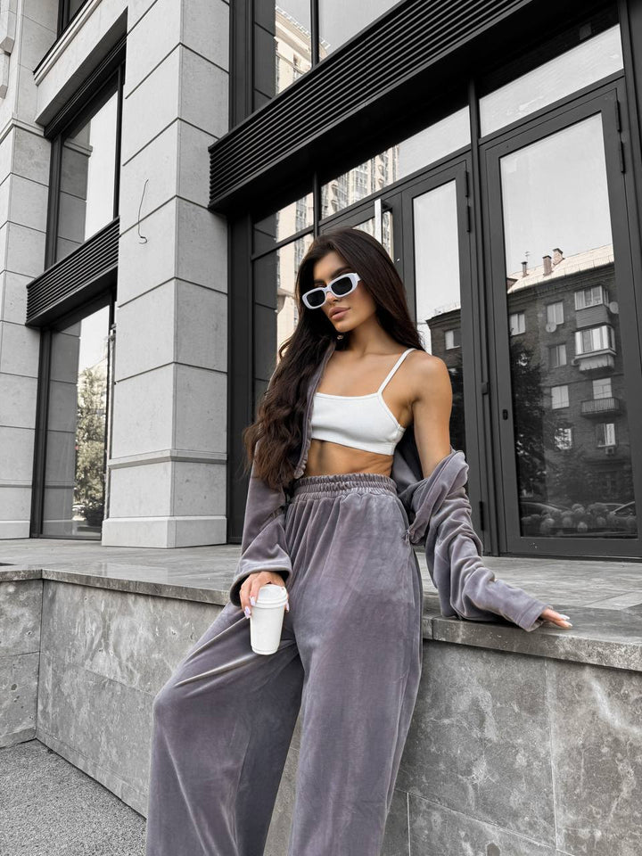 Grey comfortable set “Vetema”