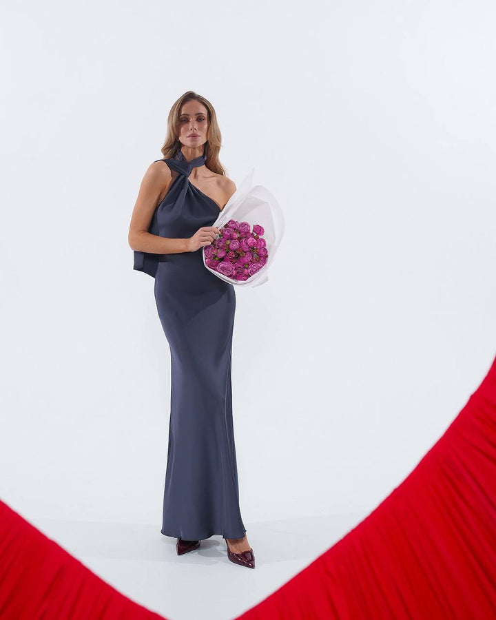 Mėlyna maxi suknelė "Latera"