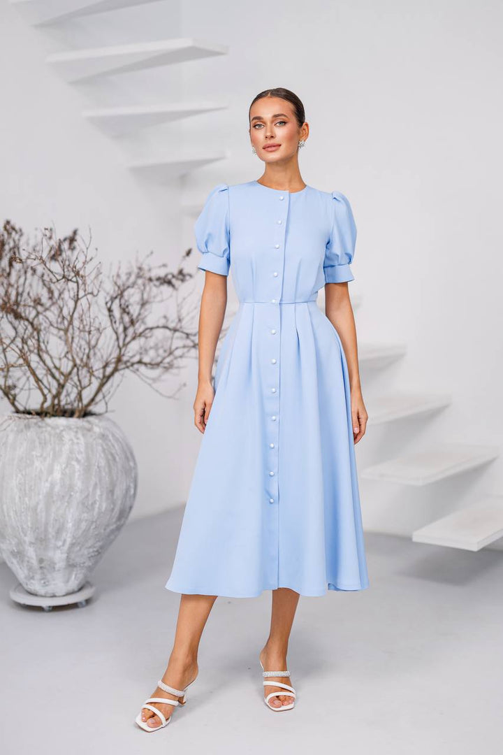 Blue midi dress “Skyward”