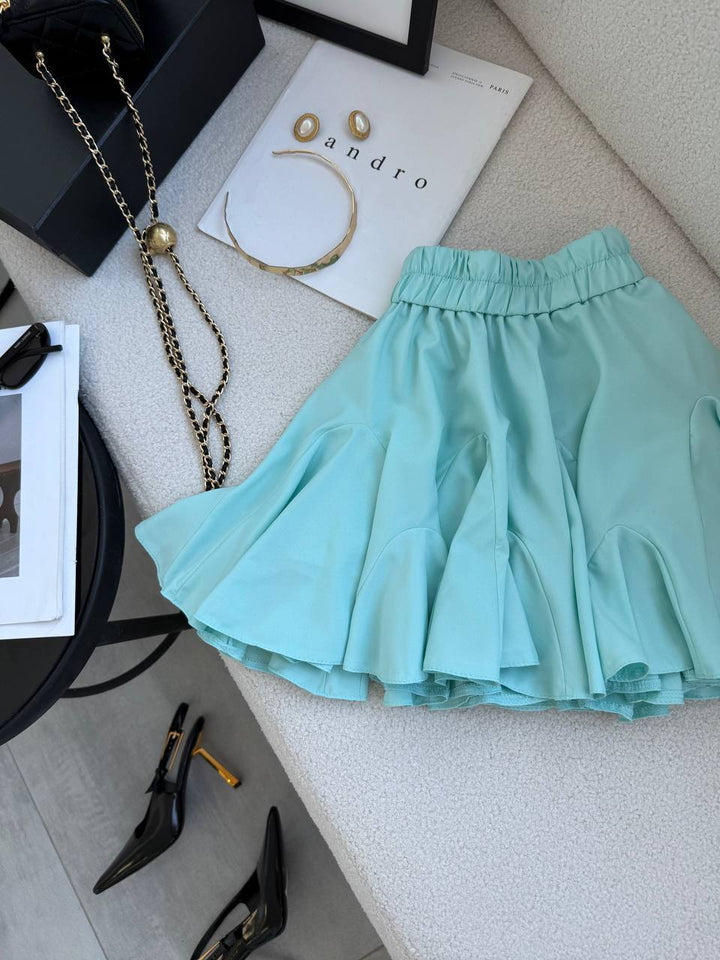 Mint color skirt-shorts “Melania”