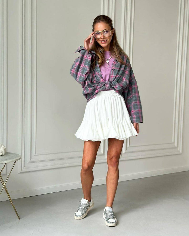 White skirt-shorts “Dunta”