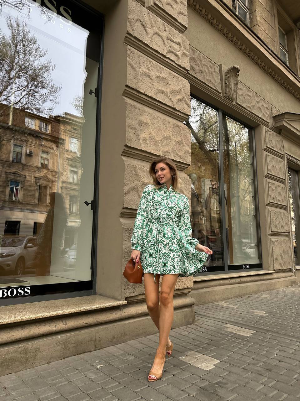 Žalia suknelė „Provena“