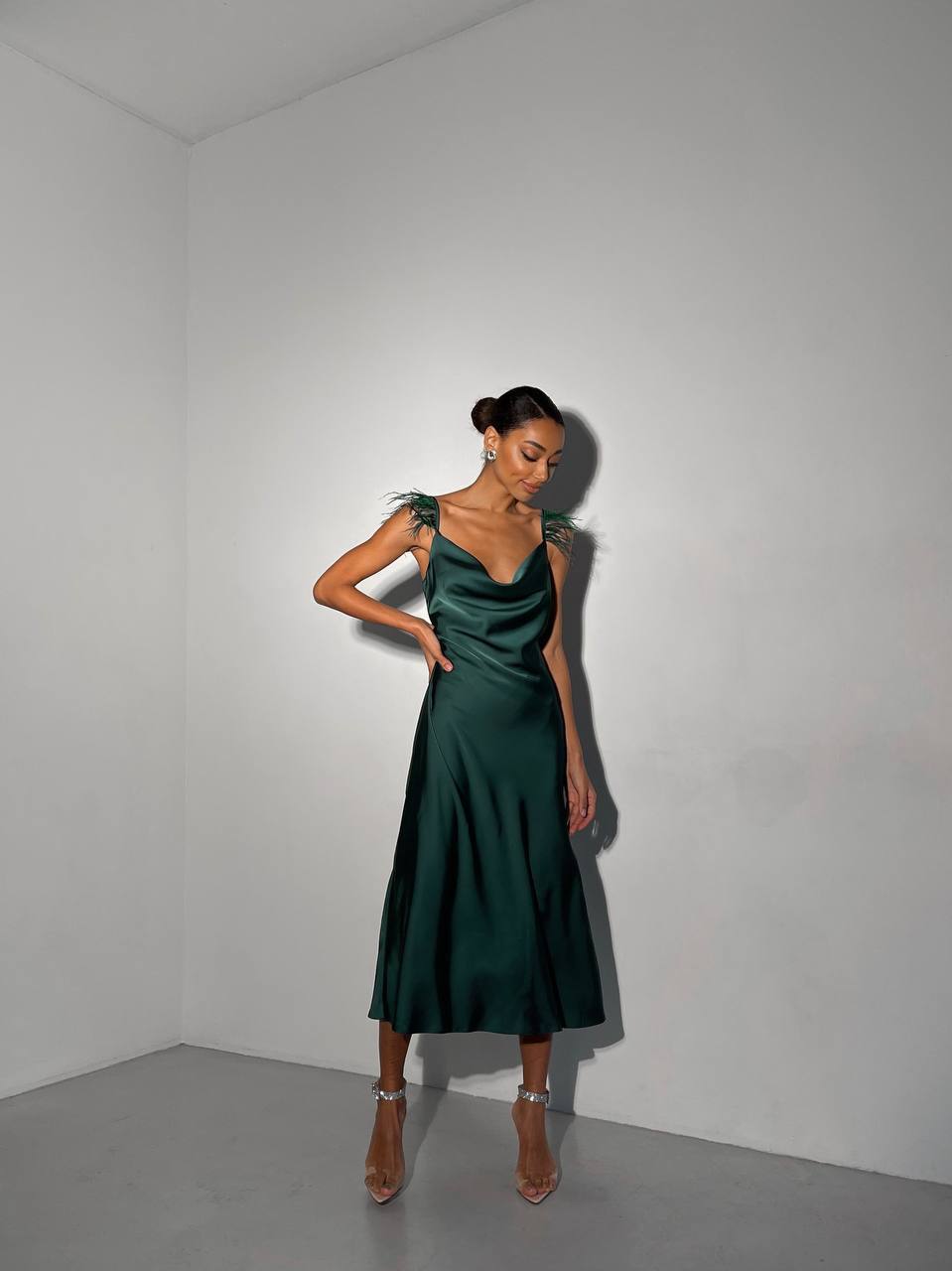 Emerald dress “Viata”