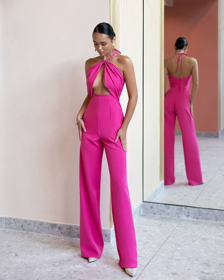 Rožinis kombinezonas "Wrap over front"