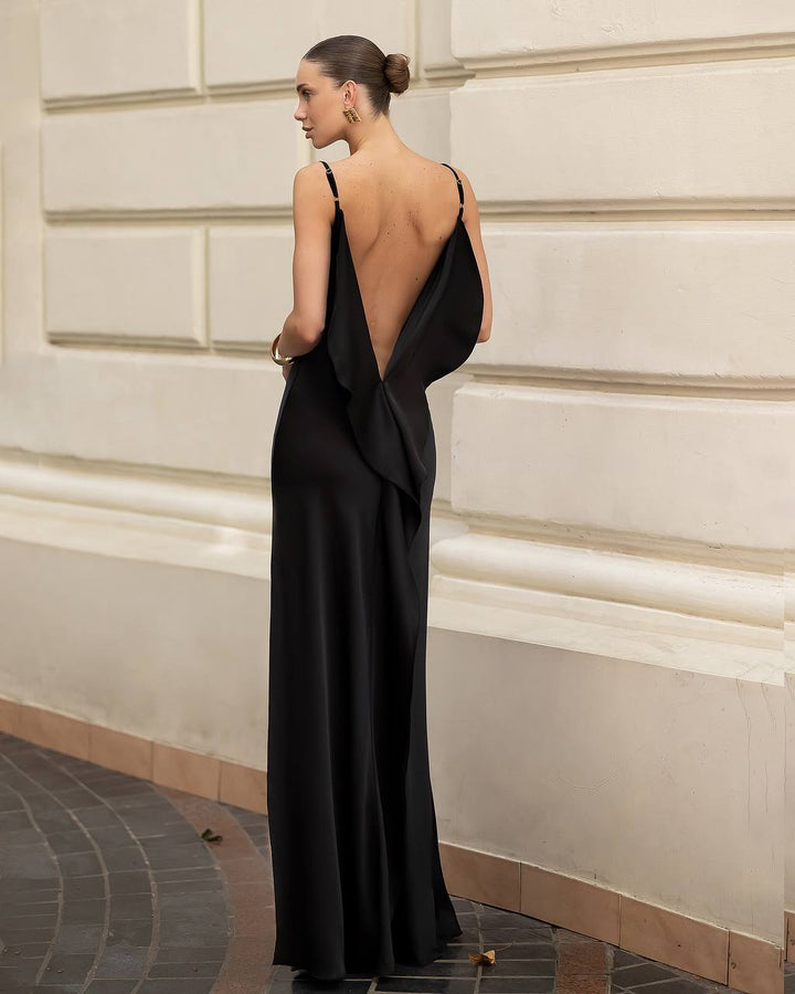 Black color dress “Fatena”