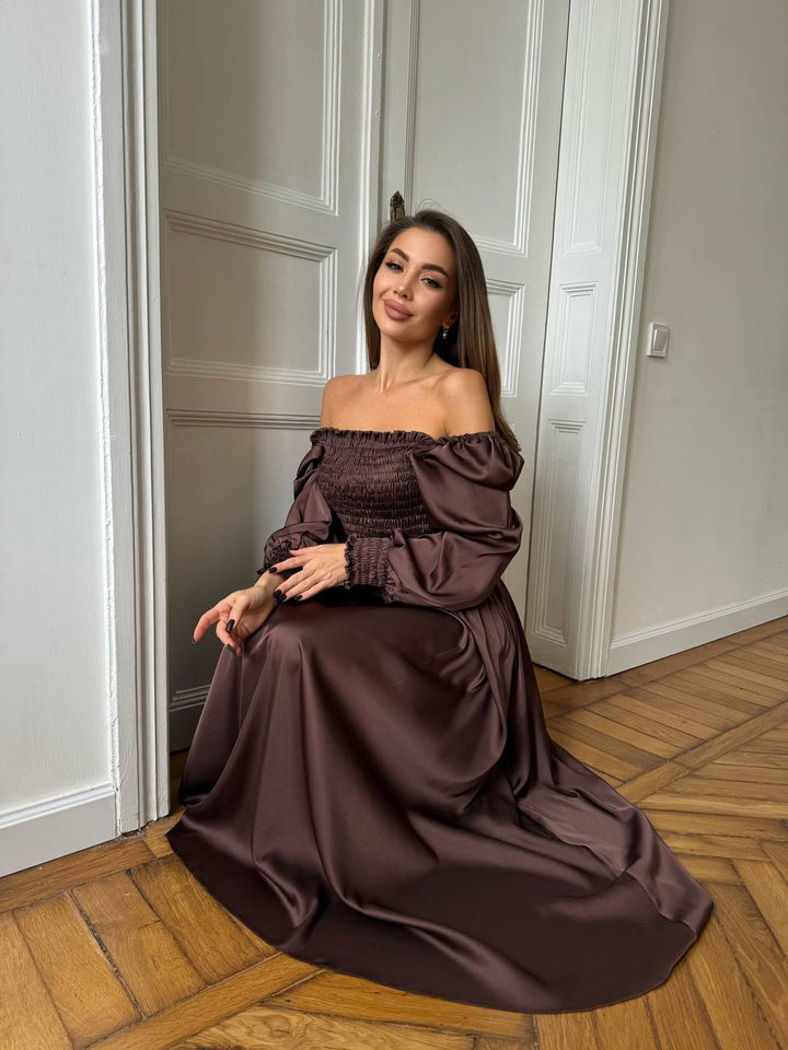Ruda maxi suknelė "Celeste"