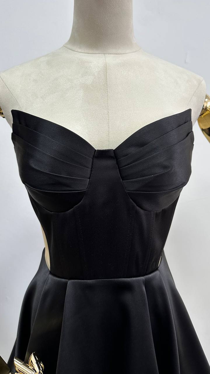 Black mini corset dress “Obeta”