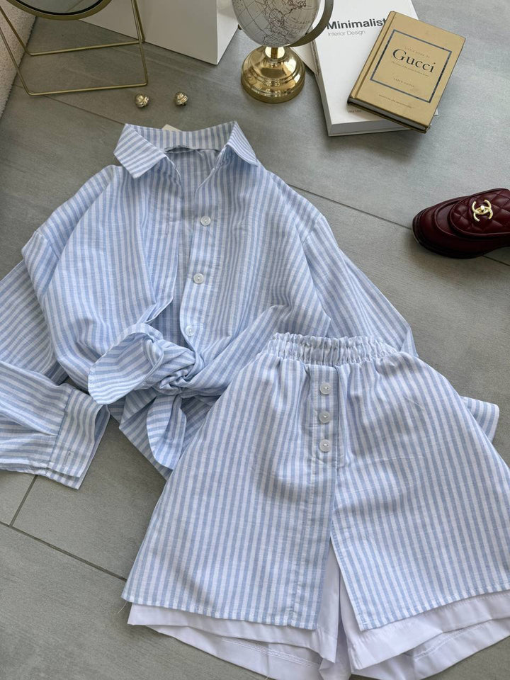 Blue cotton set “Muja”