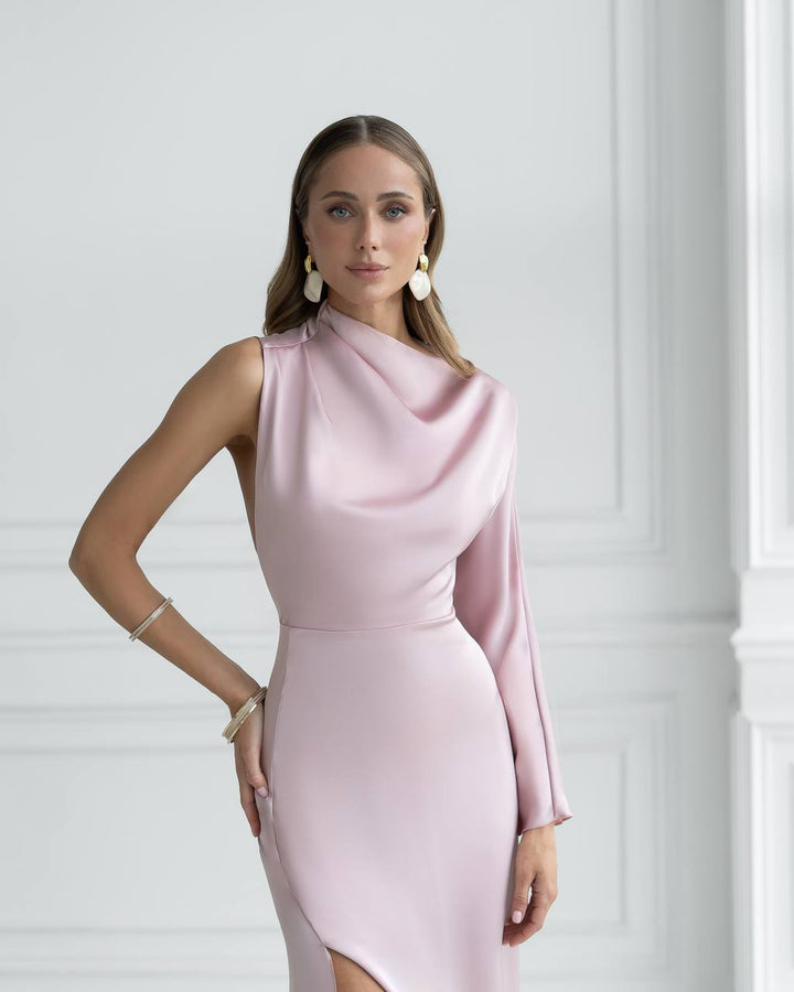 Maxi pink dress “Hela”