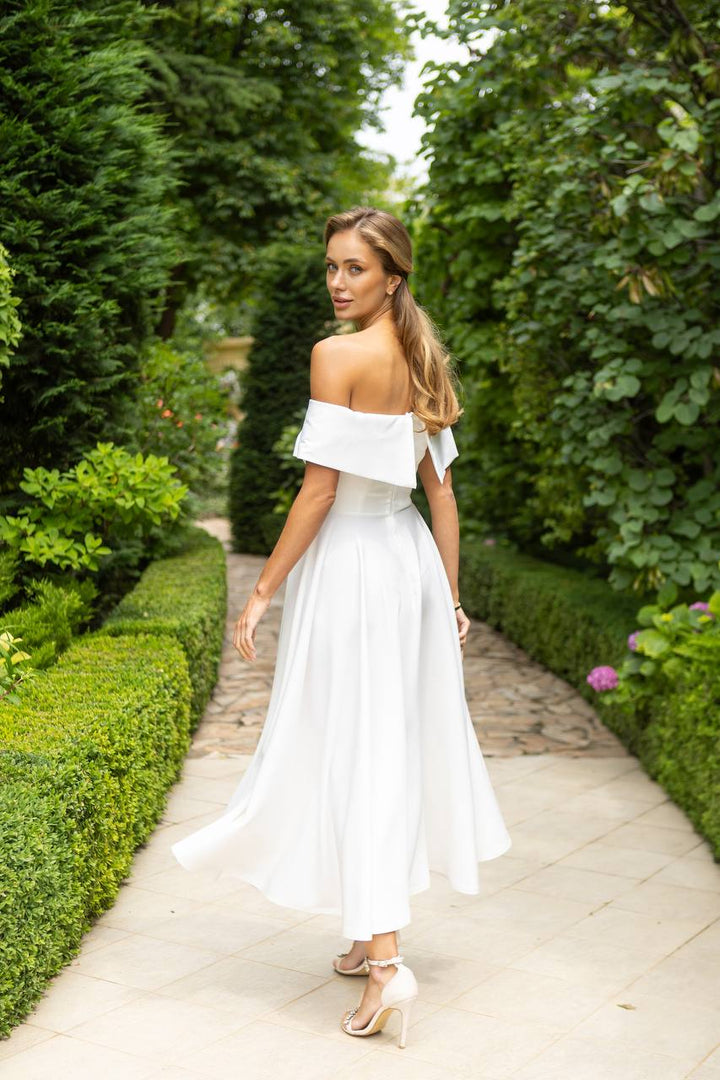 White midi dress “Santara”