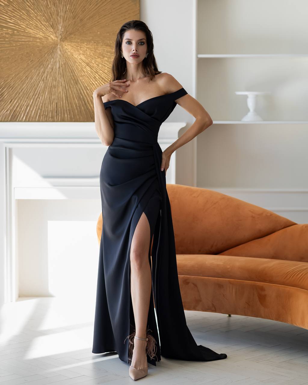 Black maxi dress “Oscata”