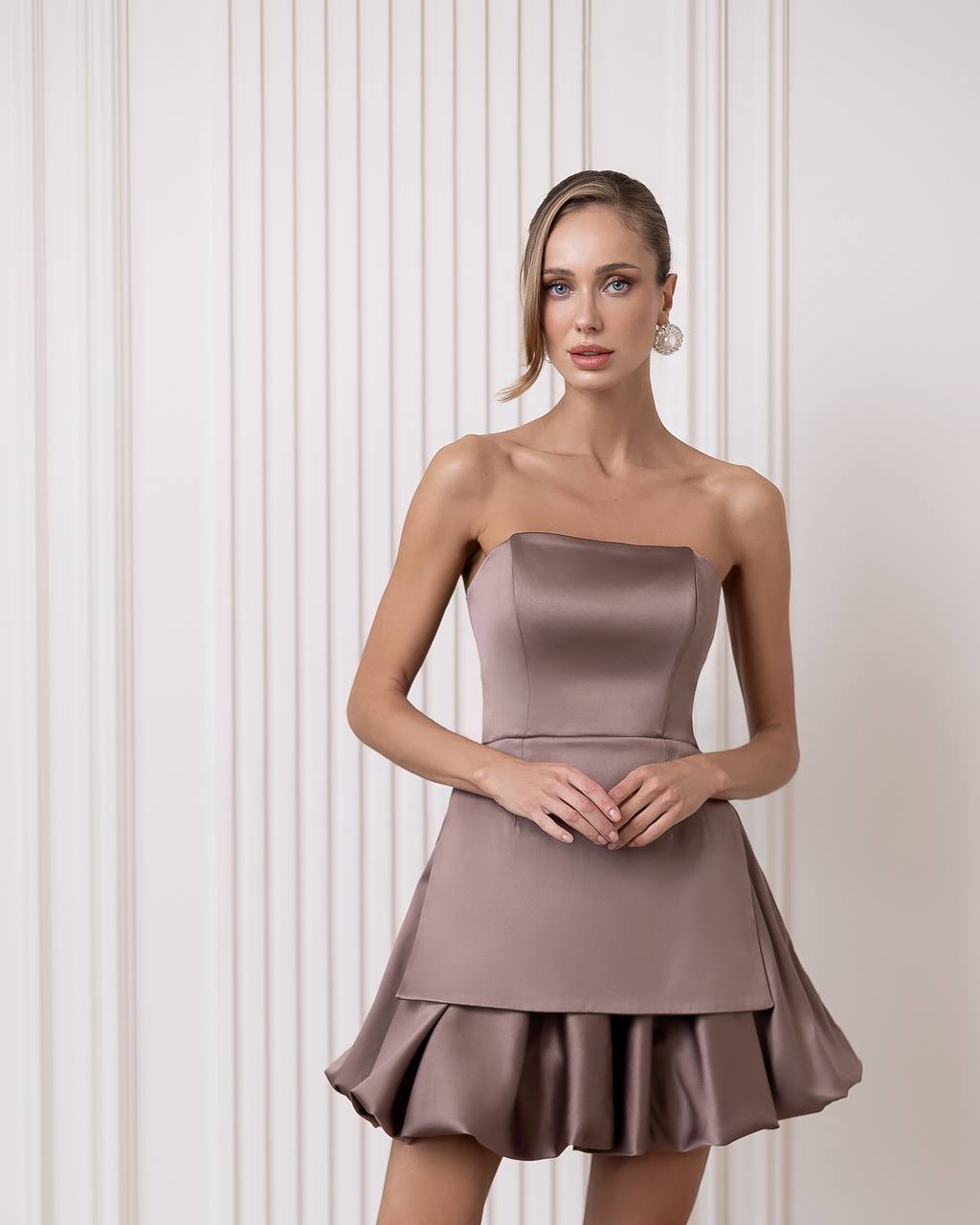 2 pieces brown dress “Lumia”