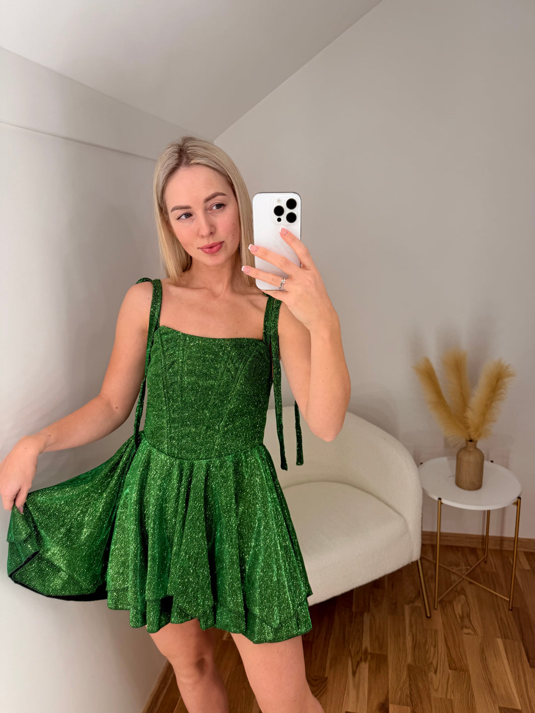 Green mini dress “Scarlette”