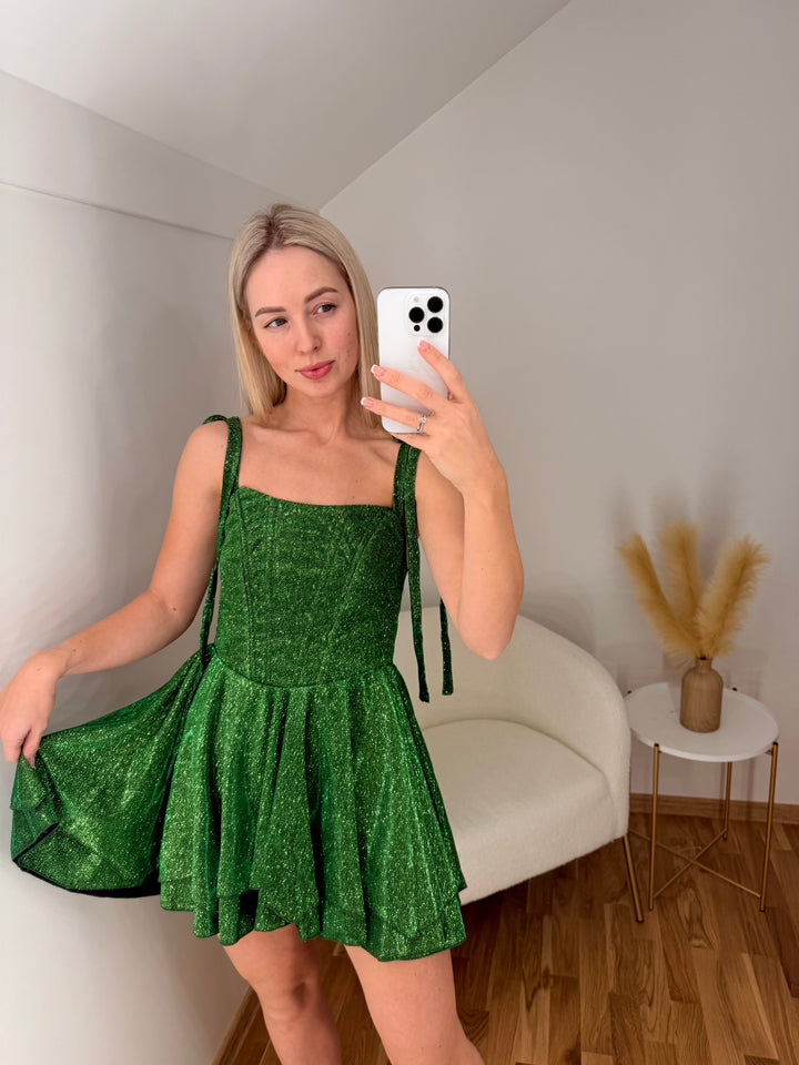 Green mini dress “Scarlette”