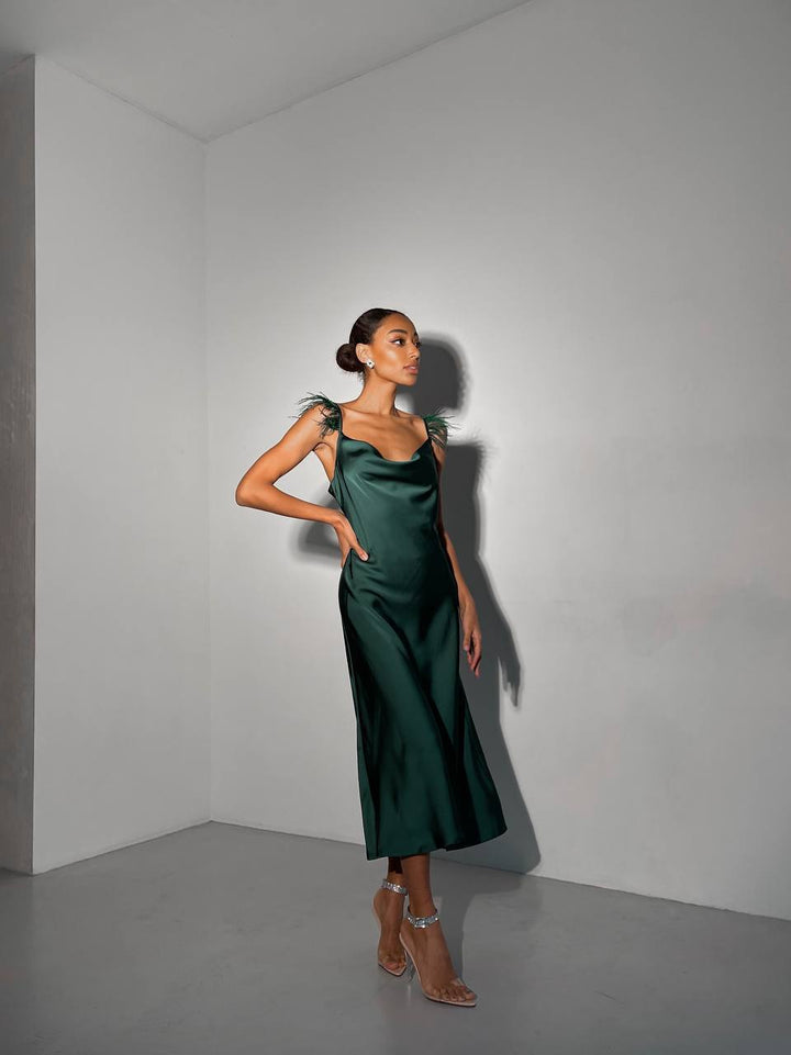 Emerald dress “Viata”
