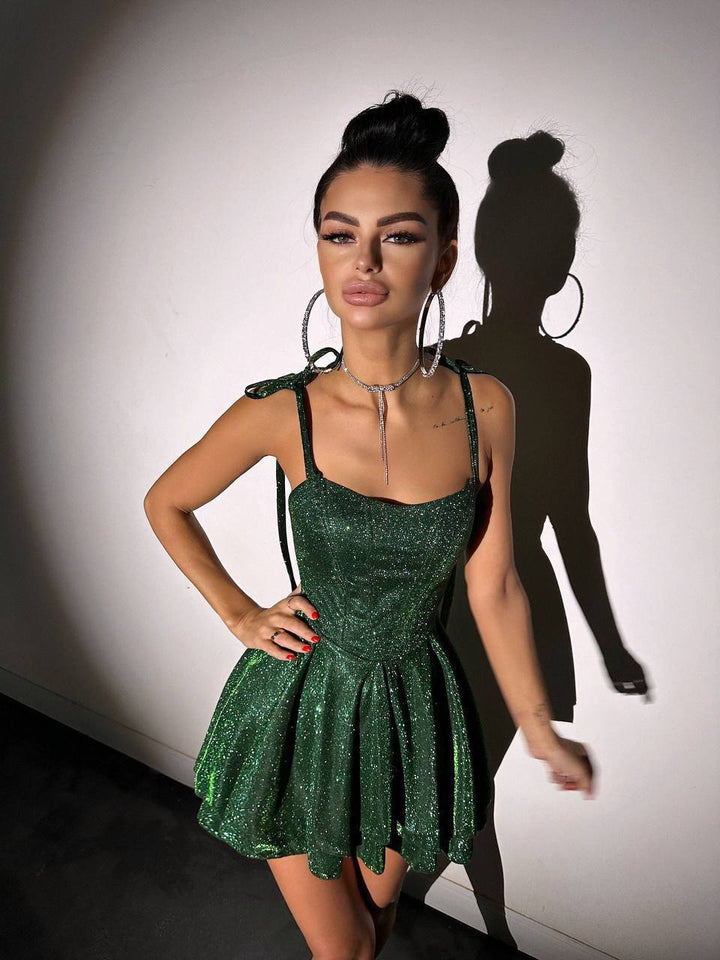 Green mini dress “Scarlette”