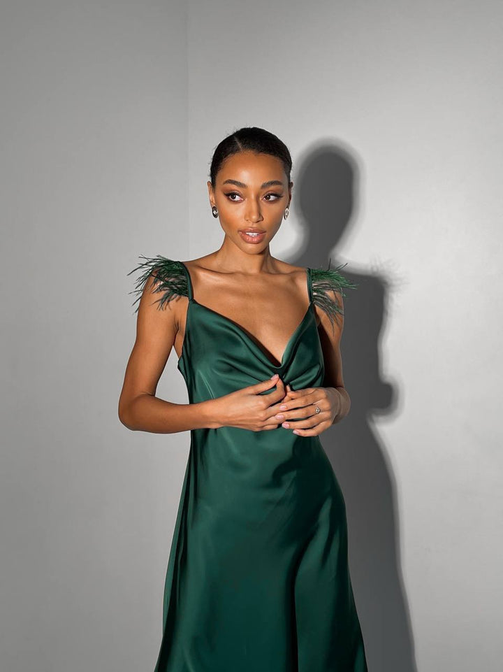Emerald dress “Viata”